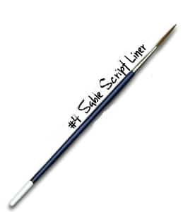 2 Round Stipple Brushes Number 4 Small AND 0 Smaller Ink Art Stamp Brush  Art Craft Natural Bristle Stippling Stippler TSUKINEKO SB-100-002 
