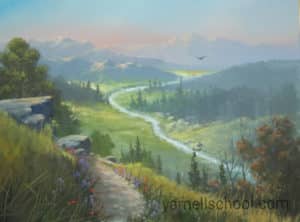 Painting by Jerry Yarnell - "The Valley Beyond" - Yarnell School of Fine Art, Yarnell School Online
