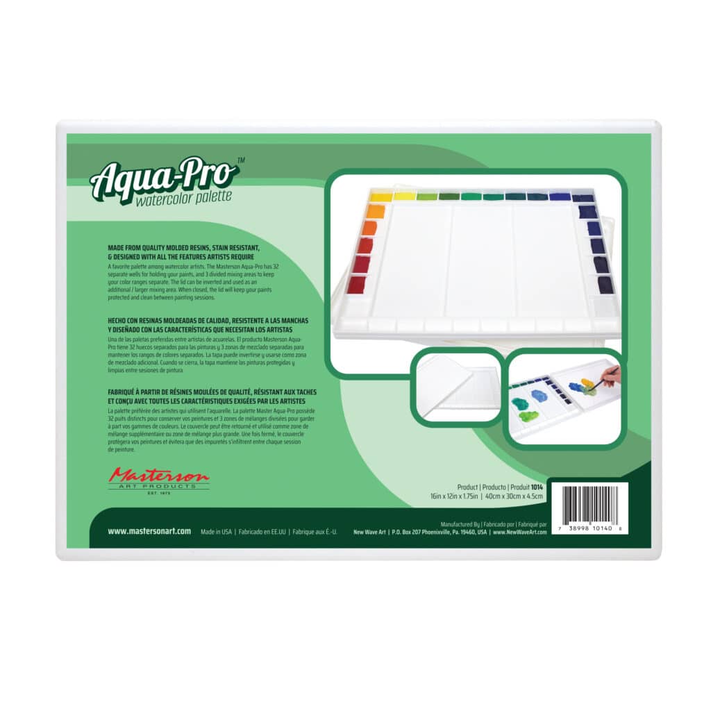 Aqua Pro Watercolor Palette By Masterson Yarnell School aqua-pro-watercolor-palette-by-masterson-yarnell-school