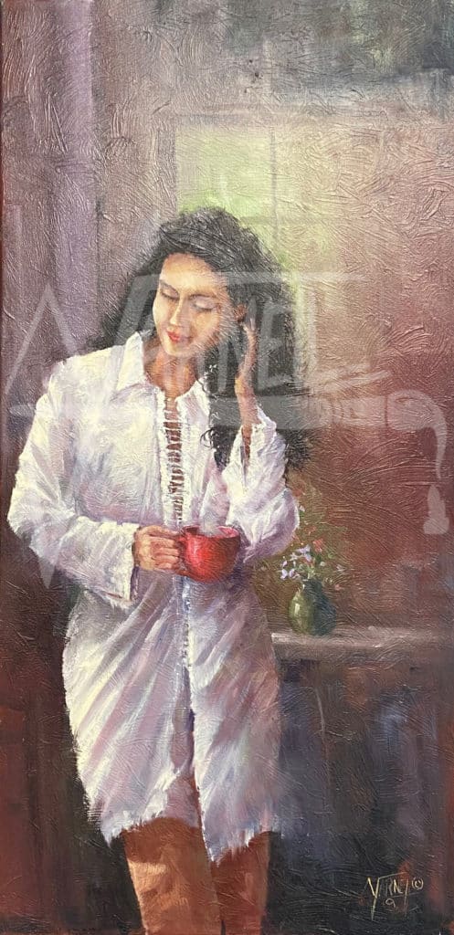 Morning Java painting by Jerry Yarnell.